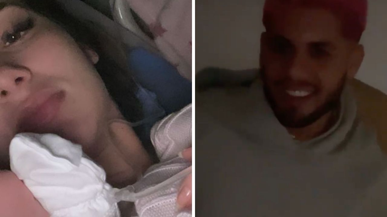 Grogue pela anestesia, Virgínia Fonseca publica o primeiro clique com Maria Alice nos braços : “Tô com sono”