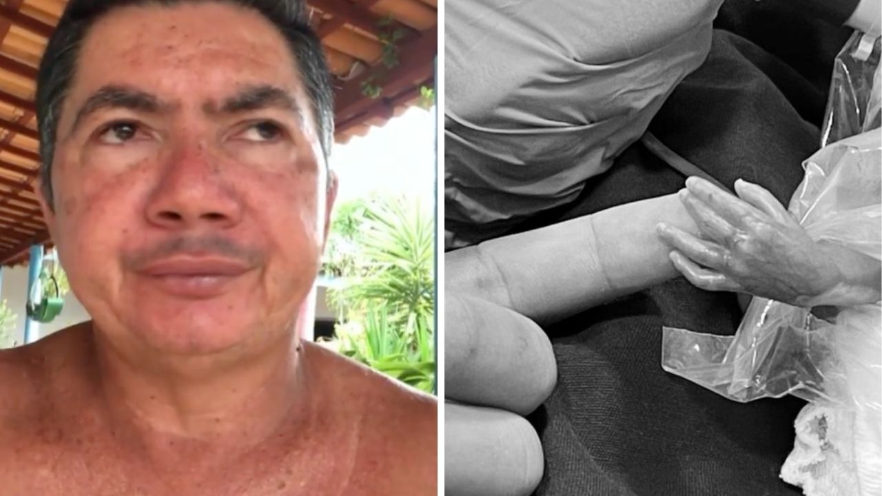 Pai de Whindersson Nunes chora o nascimento prematuro do neto com apenas 22 semanas: “Angústia”
