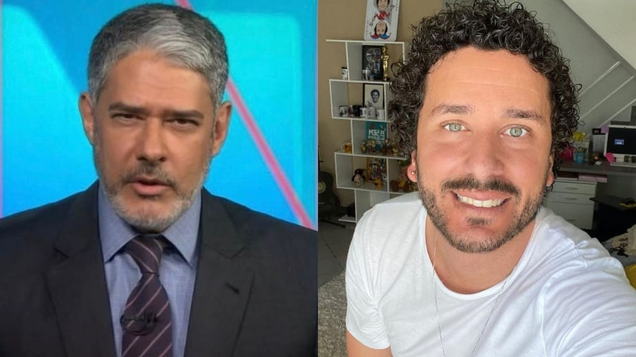 Rafael Portugal se junta a William Bonner em novo visual de barba e brinca: “Precisando de produtos, me procura”