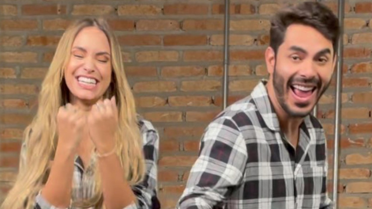 Ex-BBBs Sarah e Rodolffo combinam look e dão show de molejo ao dançarem juntinhos: “Amando a vibe”