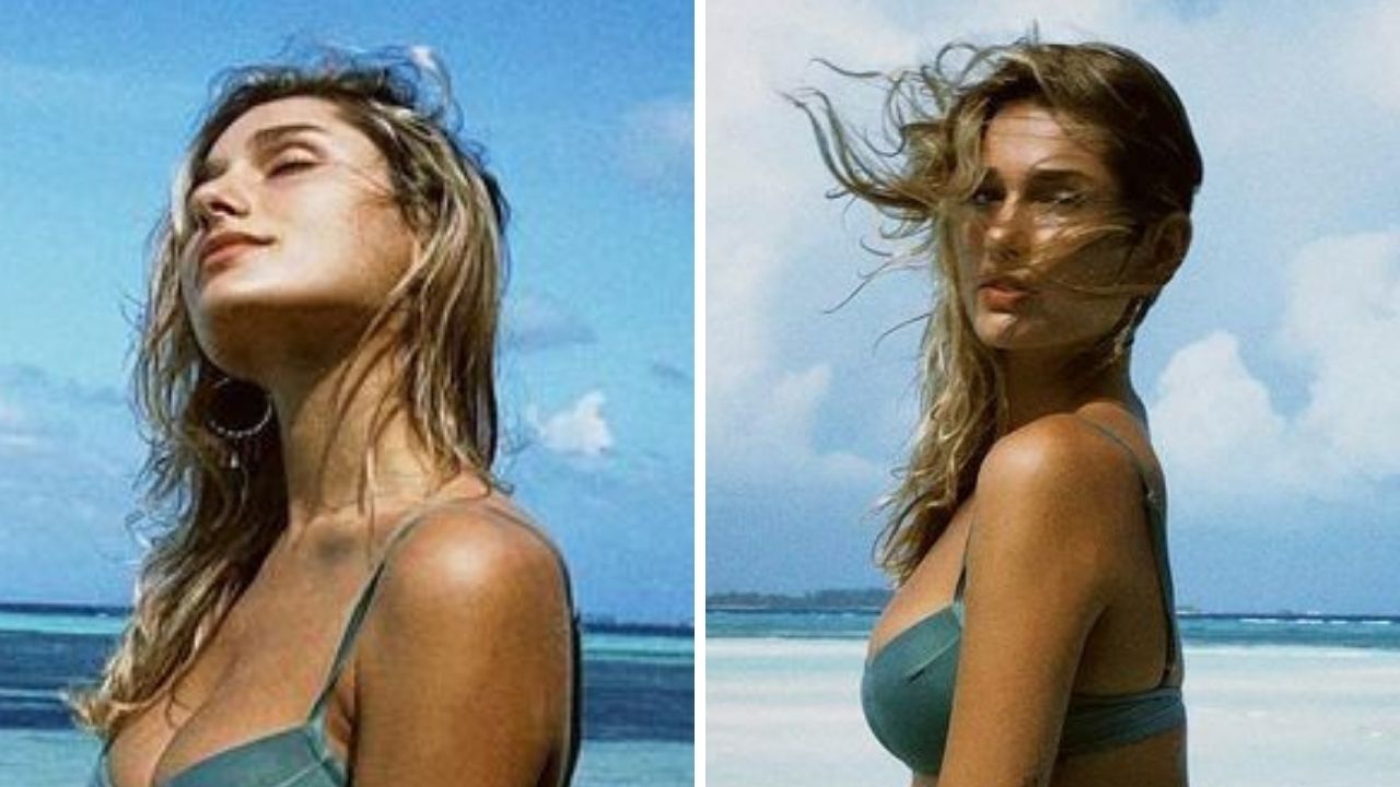Em lua de mel, Sasha Meneghel exibe corpo perfeito em cliques ousados de biquíni: “Que lugar especial”