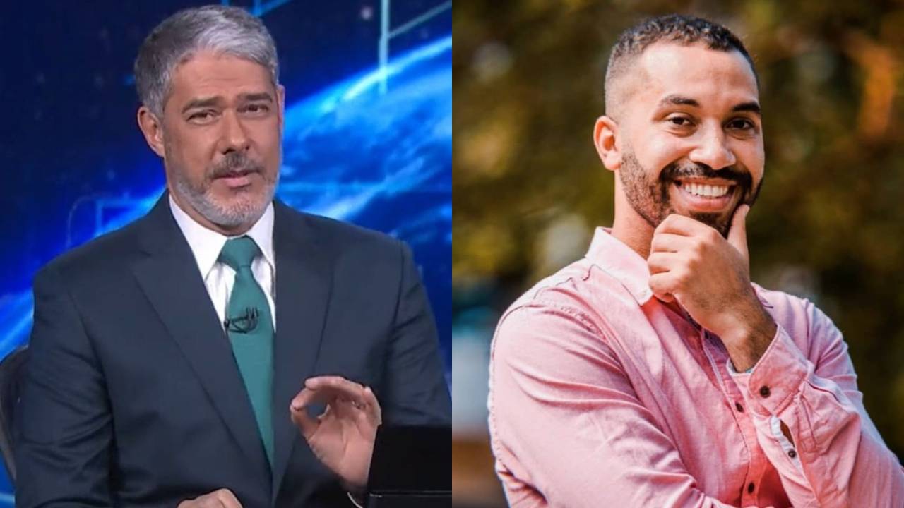 William Bonner quebra protocolo e imita ex-BBB Gilberto Nogueira no ‘Jornal Nacional’: “Indignado”