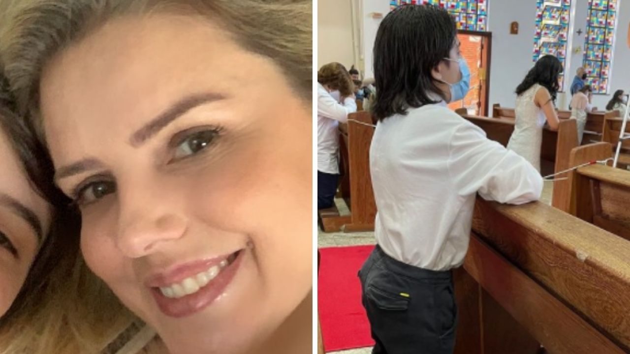 Mari Alexandre publica cliques raros do filho caçula de Fábio Jr durante primeira comunhão: “Lindo e emocionante”