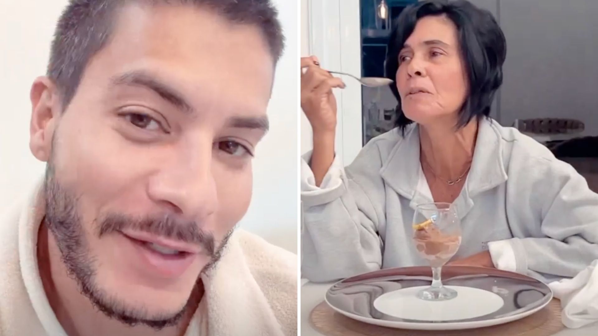 Arthur Aguiar ironiza após mãe voltar a frequentar sua casa: “Finge que tá feliz”