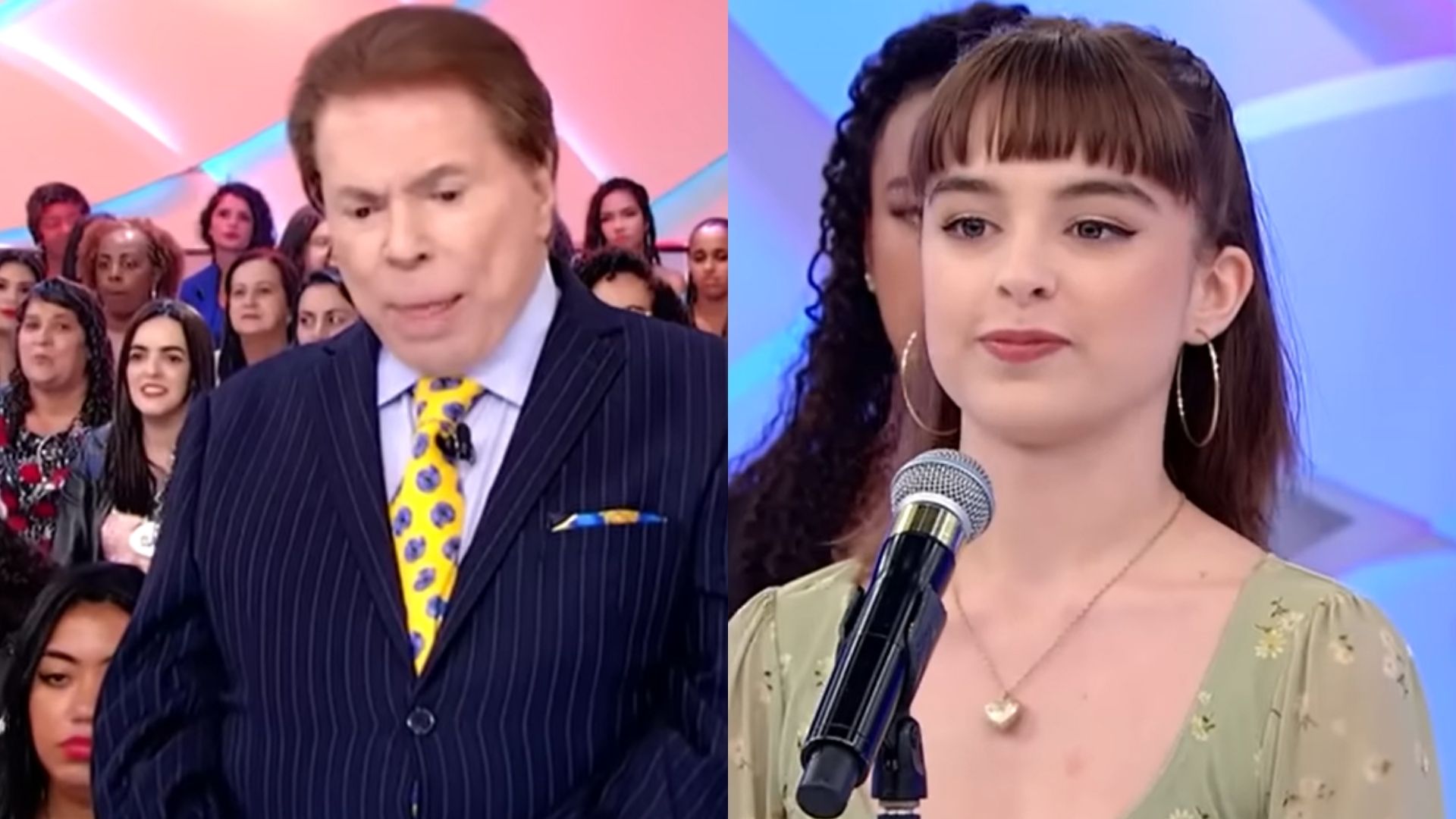 Atriz surpreende Silvio Santos ao falar que namora mulher: “Cada um tem sua vontade”