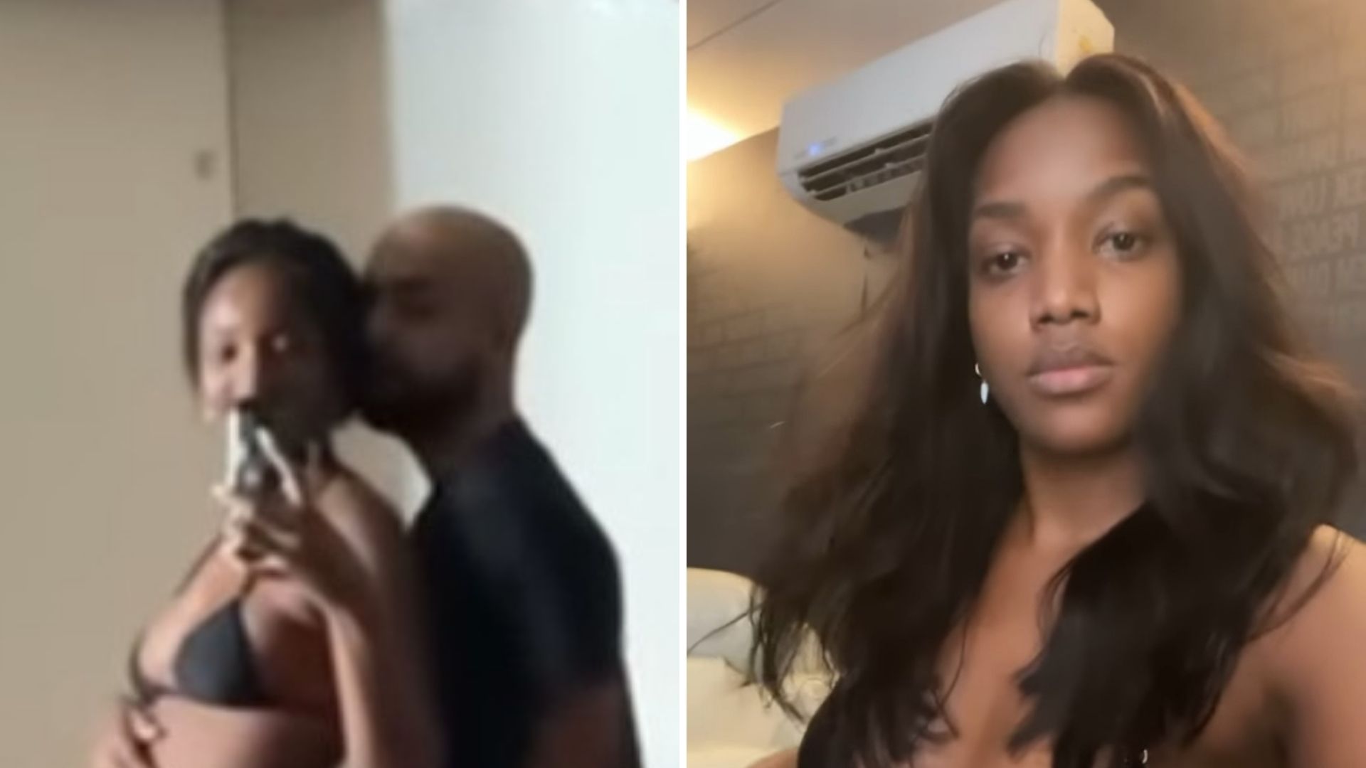 Iza ganha ‘mão boba’ do maridão ao gravar vídeos de biquíni fio-dental