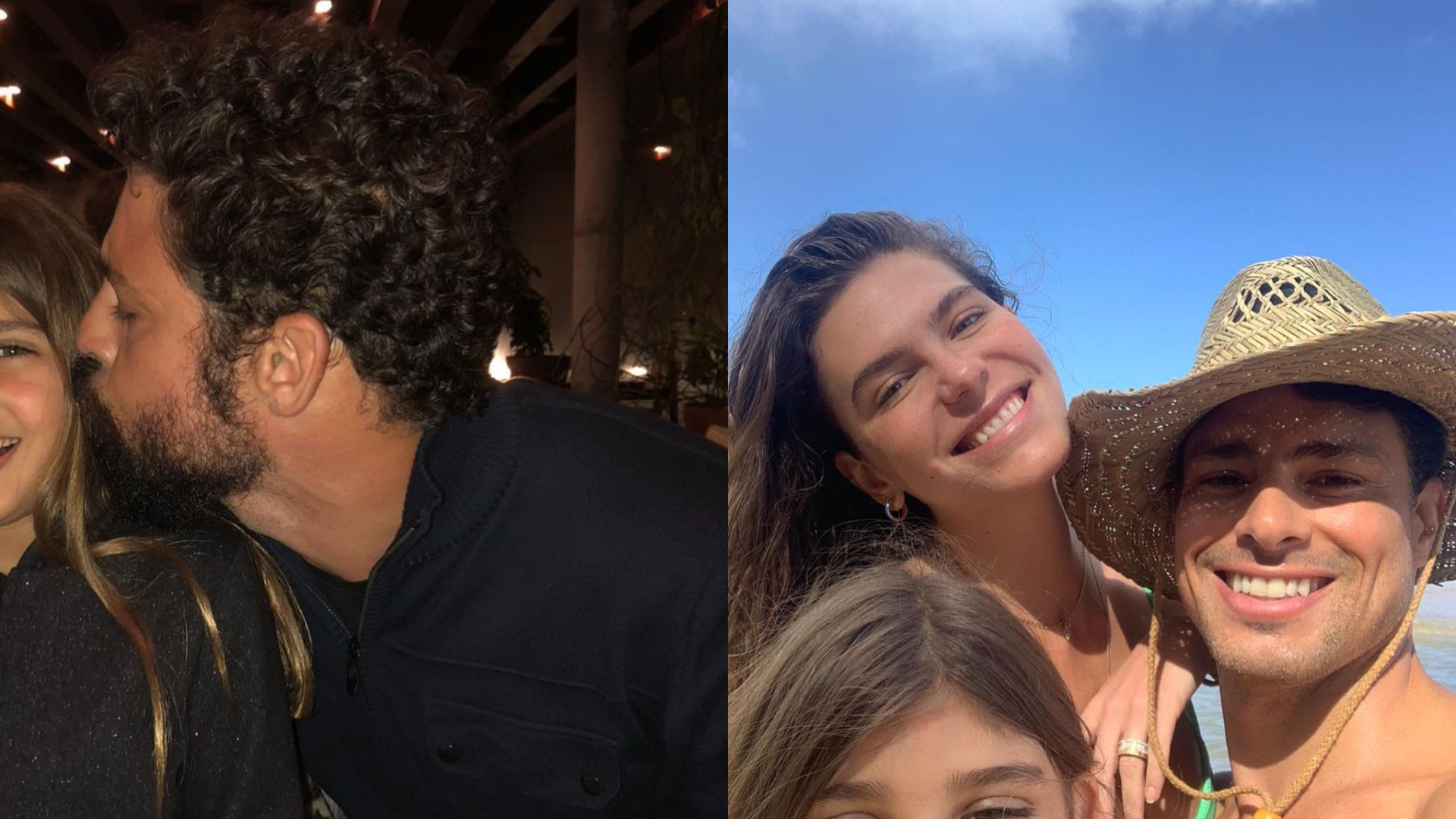 Cauã Reymond compartilha cliques raros com a filha e celebra: “Amor que aumenta”
