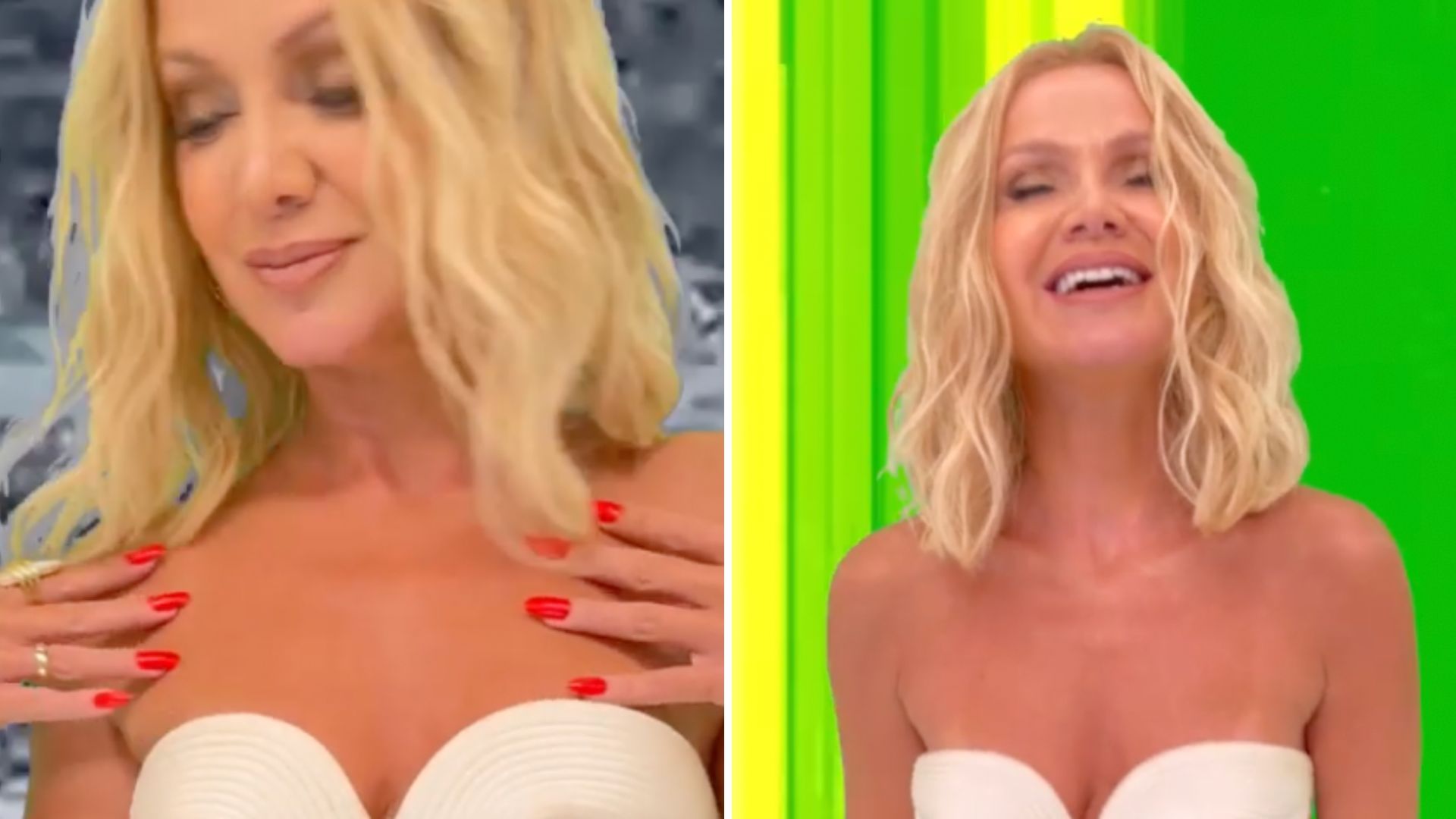 Aos 48 anos, Eliana causa ao apresenta programa só de top: “Chorei com esse corpo”