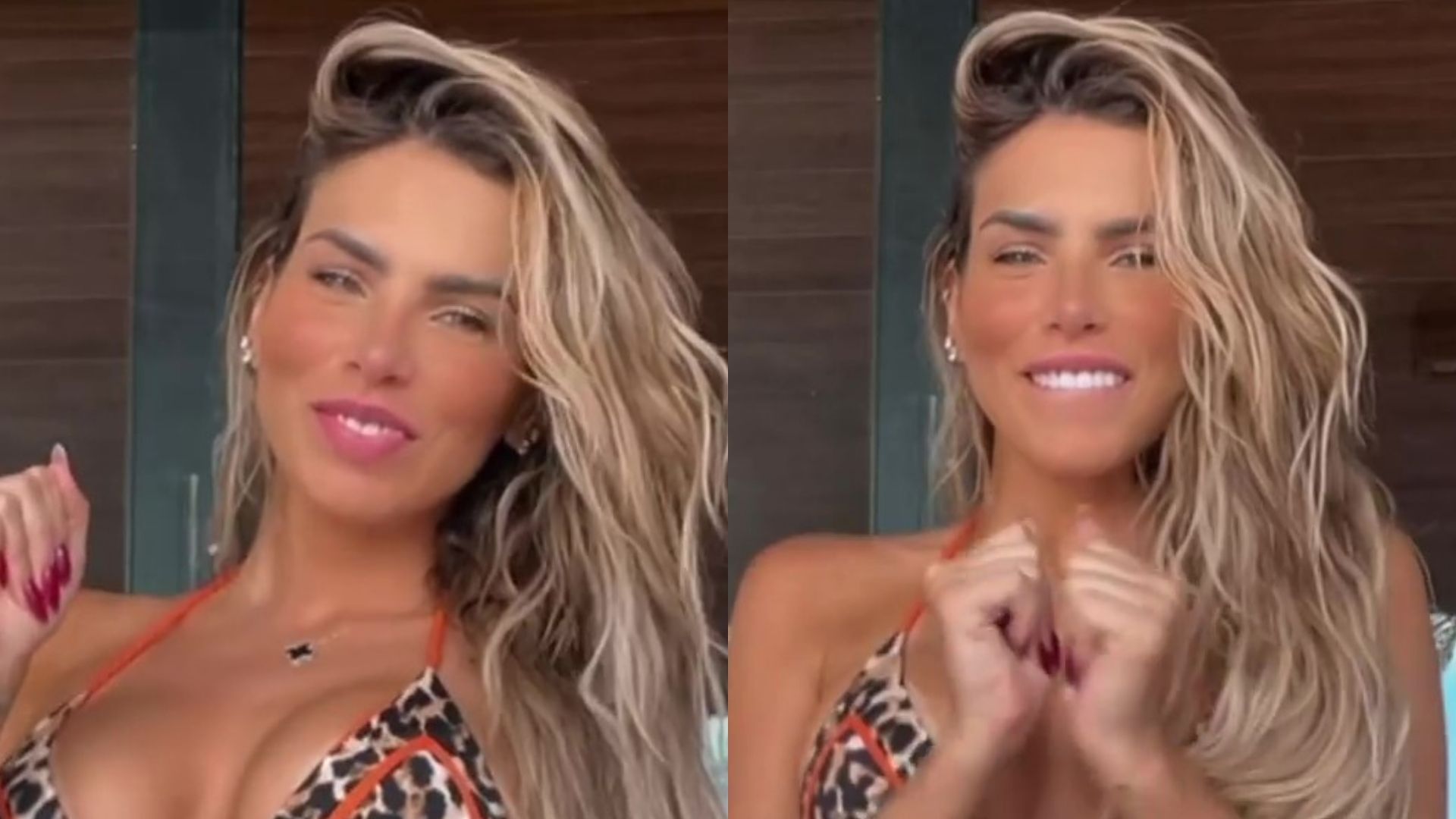 Ex-A Fazenda Erika Schneider rebola muito dançando funk e bumbum choca: “Poderosa”