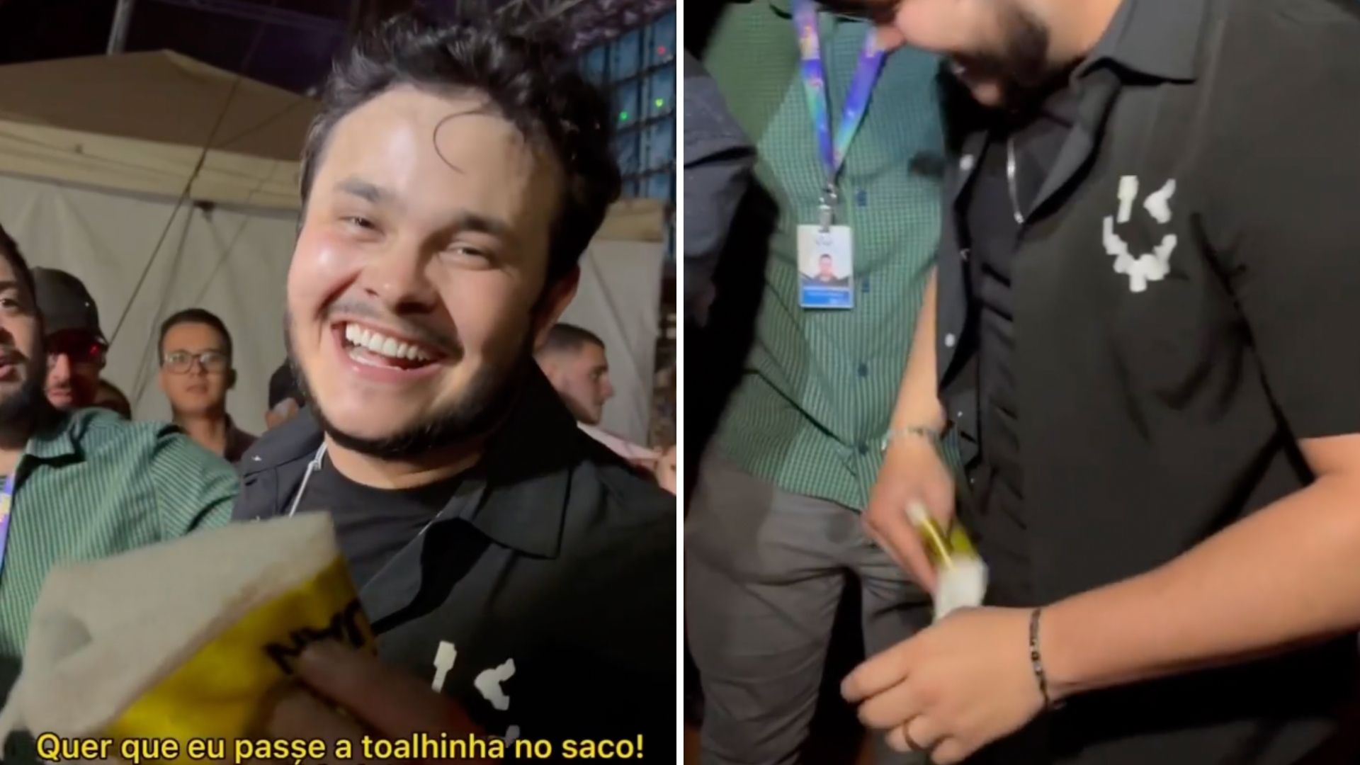 Matheus, da dupla com Kauan, atende pedido picante de fã: “Passa no saco”