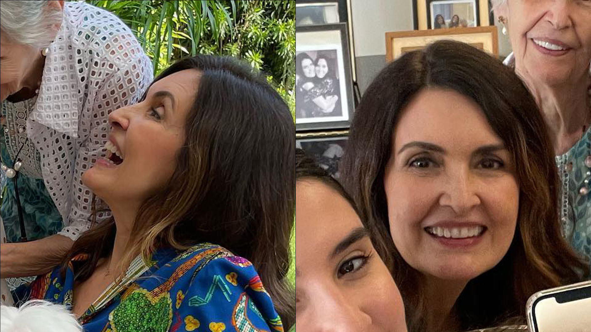 Fátima Bernardes surge em clique raríssimo com mãe e as filhas: “Muito parecidas”