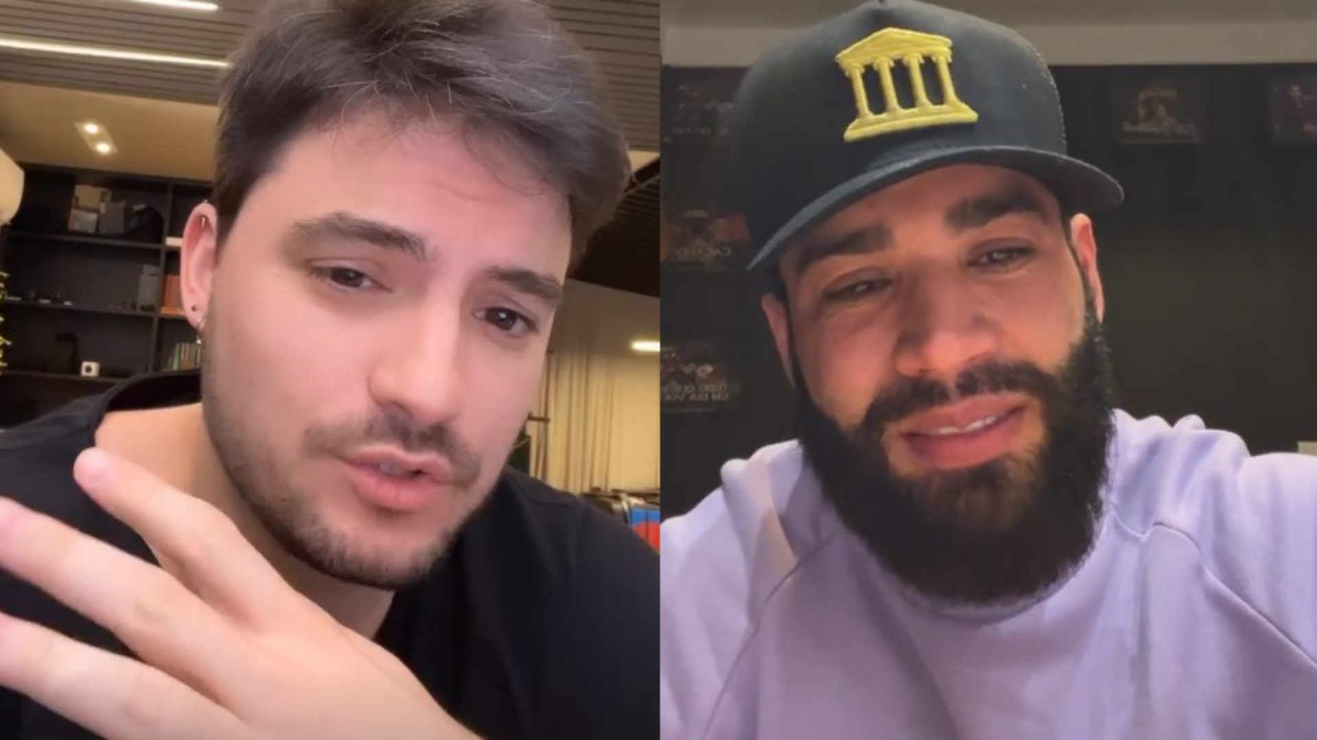 Felipe Neto mostra ataques de fãs de Gusttavo Lima após deboche: “Sintam o amor”