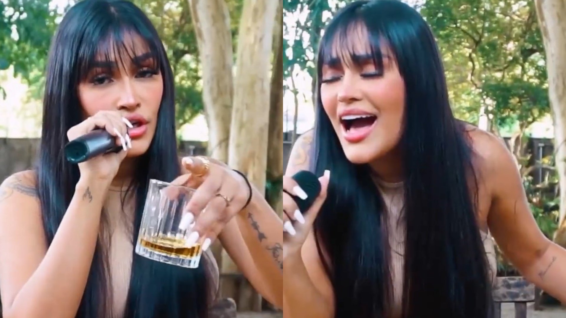 Ex-BBB Flay encanta cantando Beyonce e fãs alfinetam Arthur: “Única com talento”