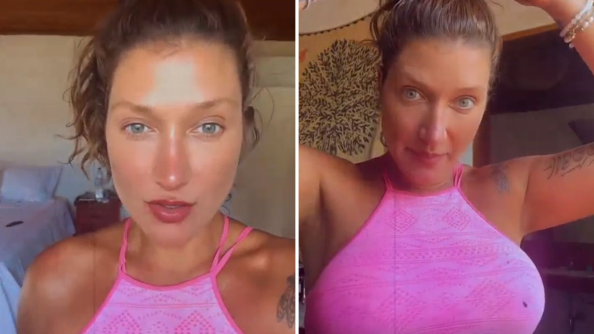Grávida, Gabriela Pugliesi precisa doar todas as roupas: “O peito não cabe mais”