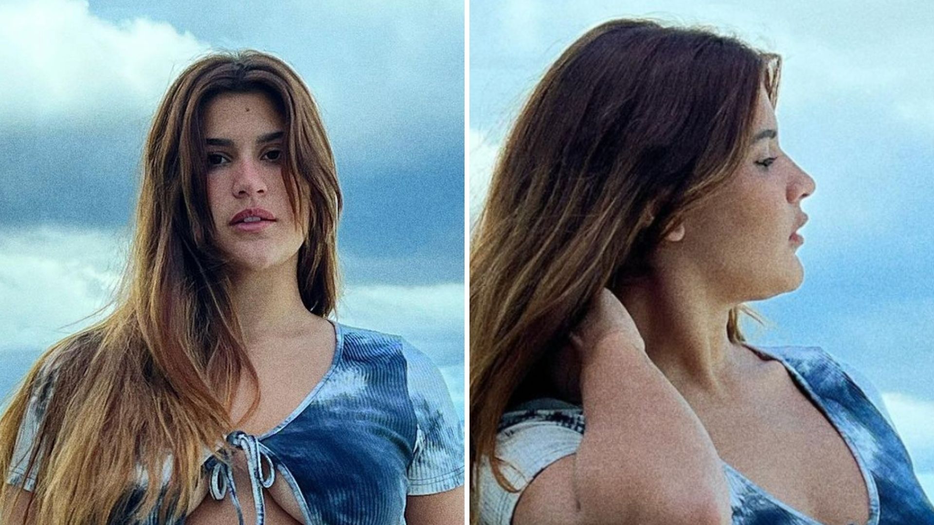 Filha gata de Flávia Alessandra dispensa sutiã em cliques ousados: “Fartura”
