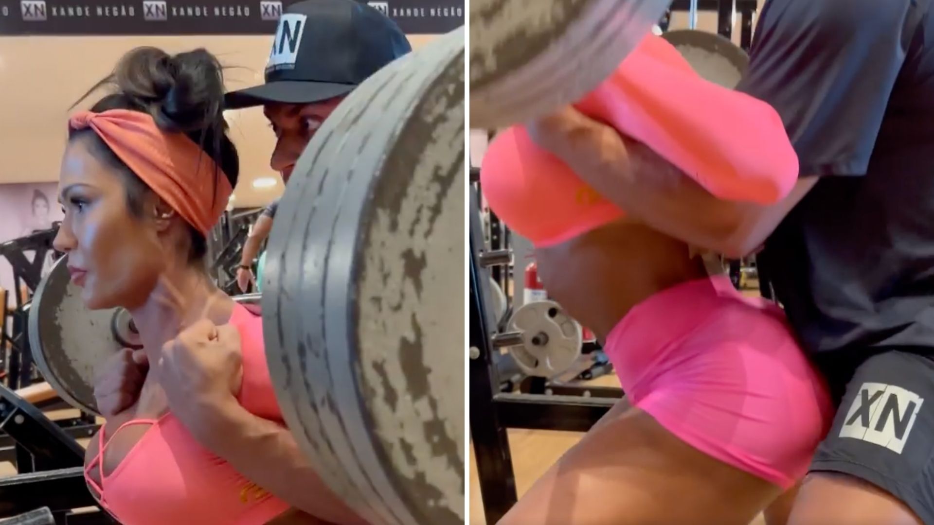 Personal chega junto com Gracyanne Barbosa e empurra treino insano: “Surreal”