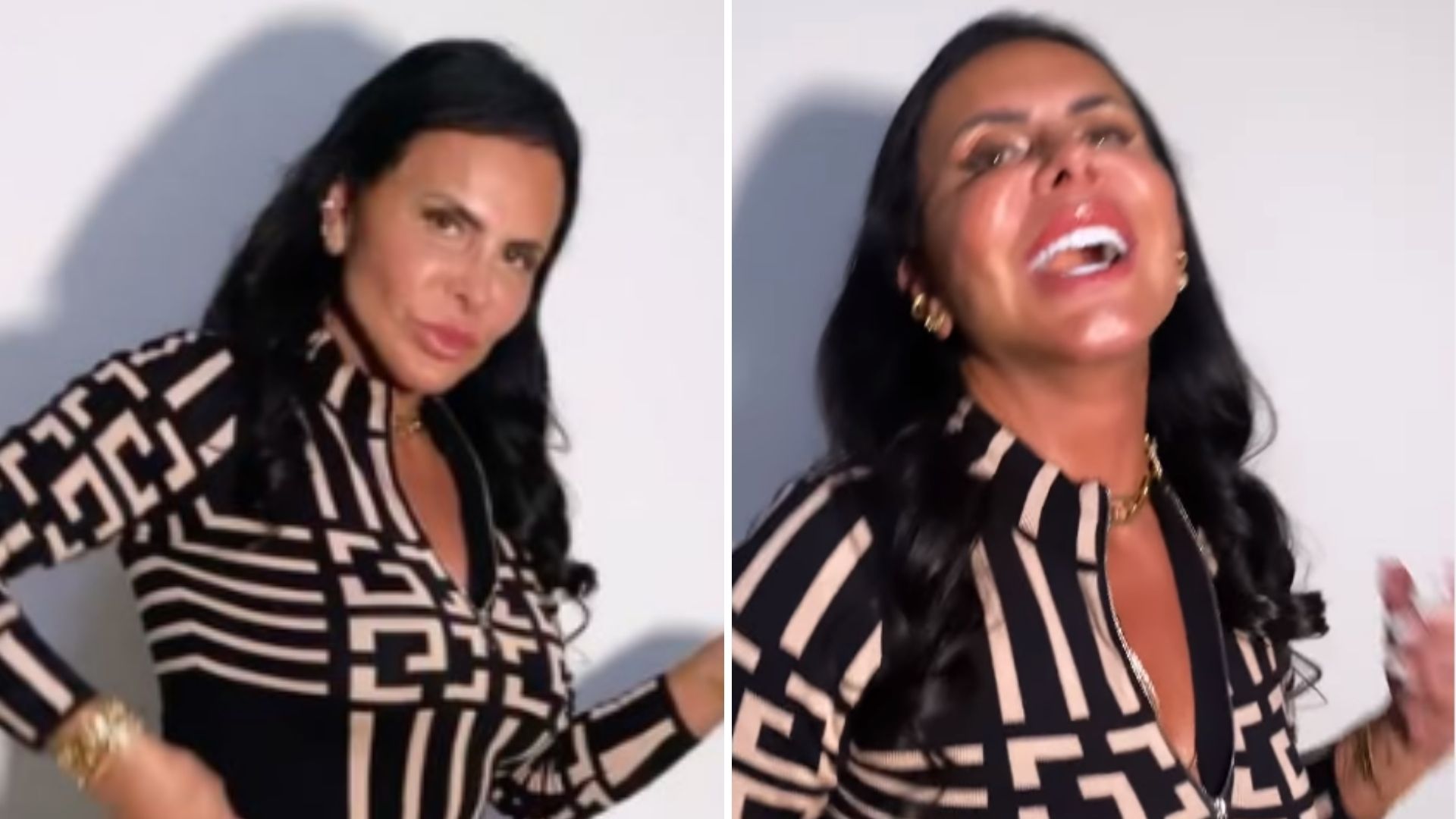Aos 62 anos, Gretchen posa de vestido tubinho e deixa pernões à mostra: “Glamour”