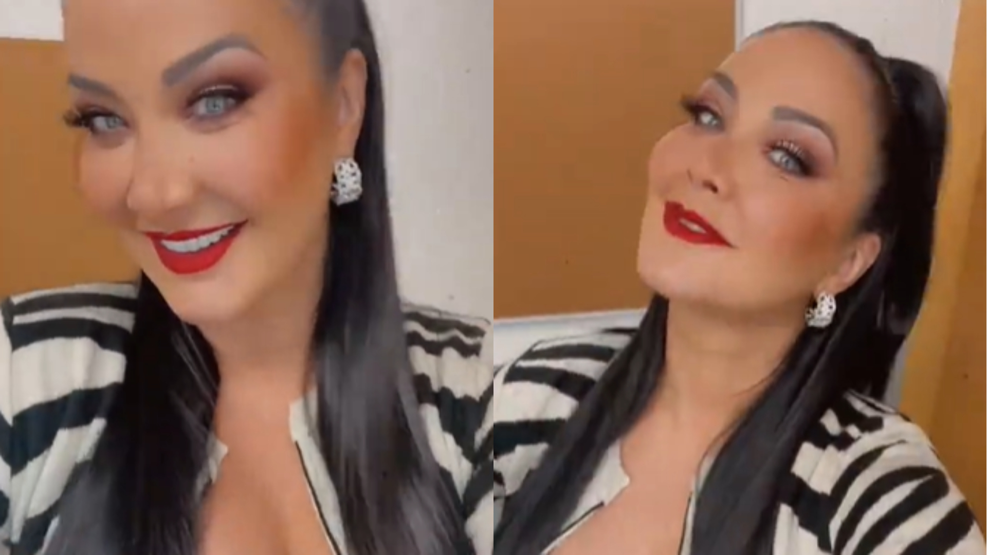 Helen Ganzarolli surge deslumbrante com barriga de fora e dá close nos seios: “Estilo”