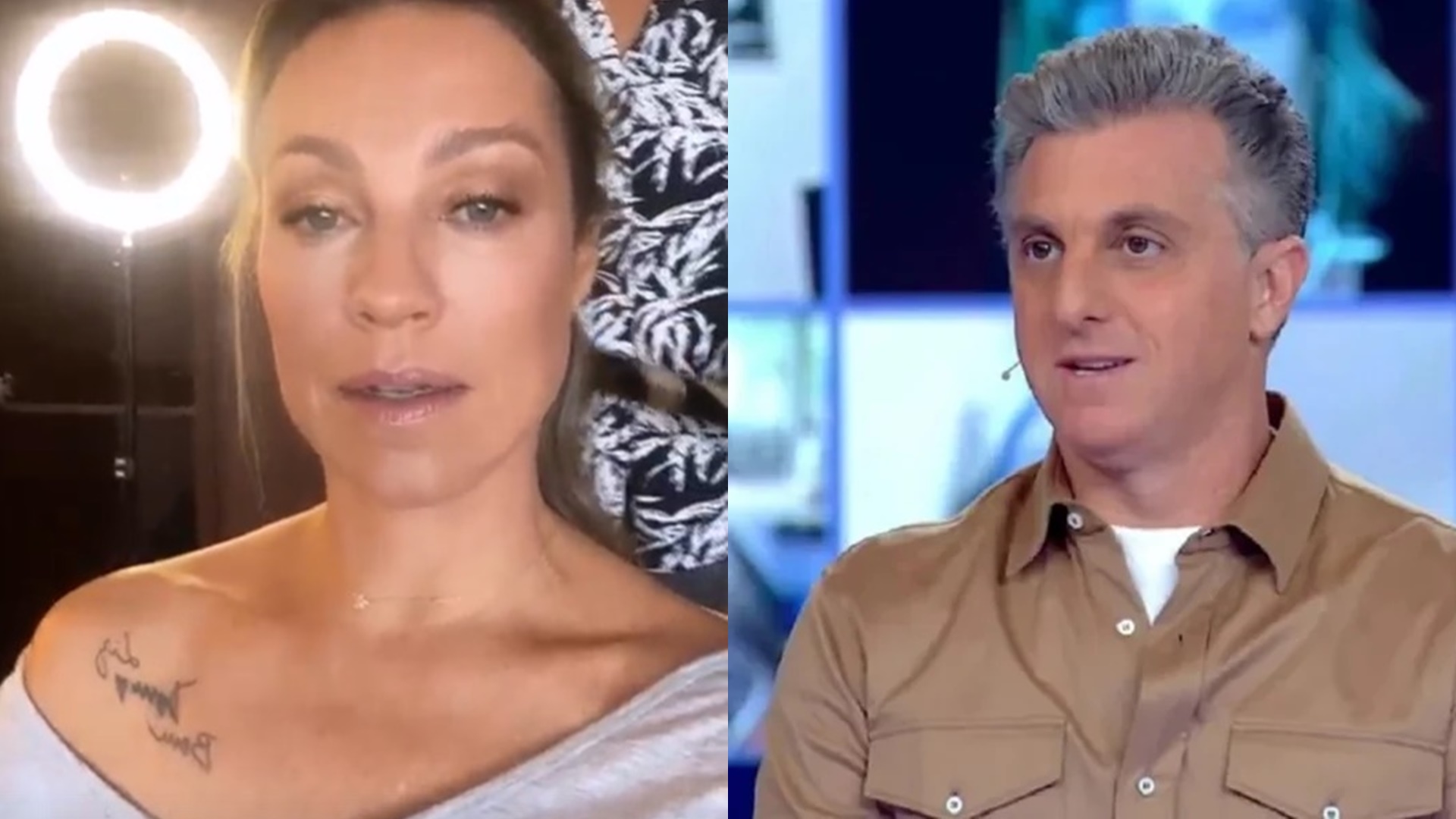 Luana Piovani alfineta Luciano Huck ao ver fã lhe pedindo dinheiro: “Pede pra ele”