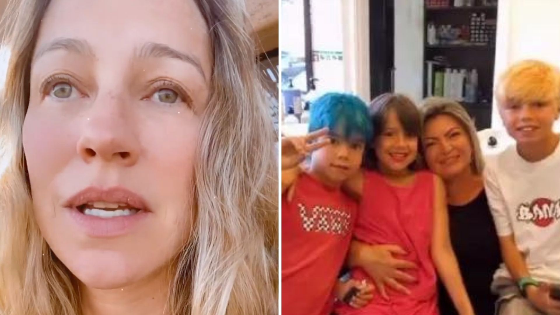 Aprendeu a lição? Pedro Scooby pinta o cabelo dos filhos e Luana Piovani reage