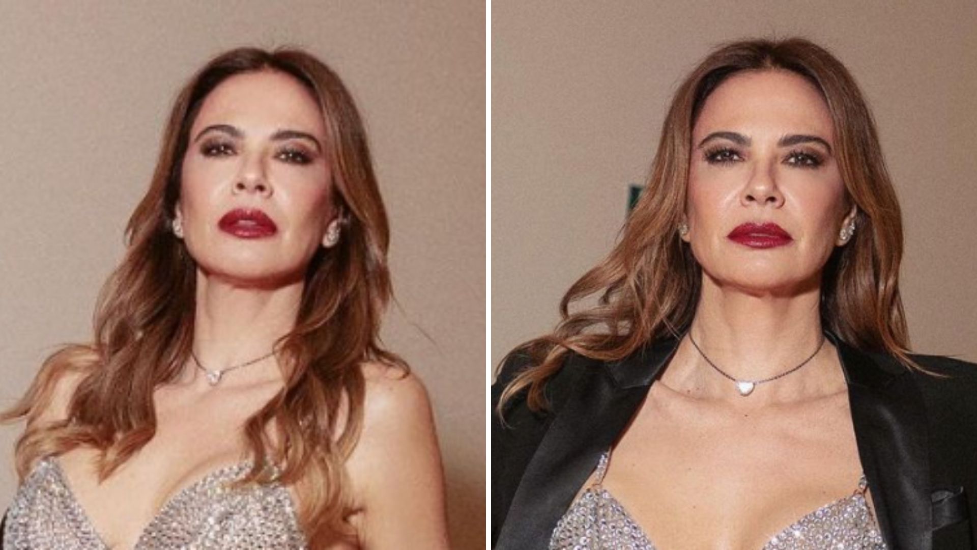 Aos 52 anos, Luciana Gimenez abre o blazer e exibe sutiã transparente: “Poderosa”