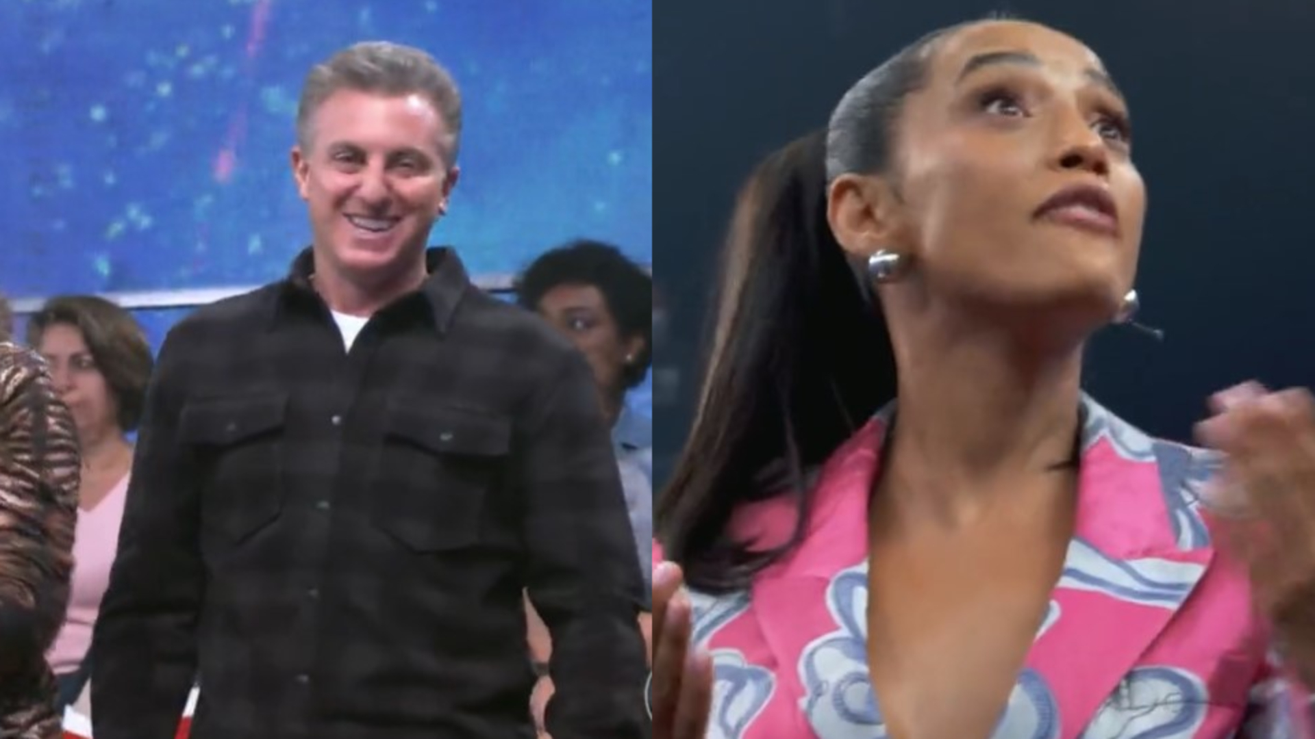 Taís Araújo solta palavrão após pegadinha de Luciano Huck: “Filho da put*”