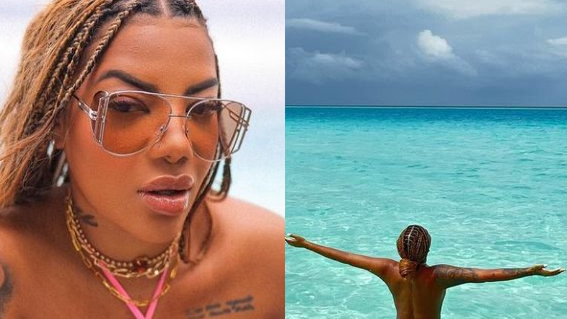 Ludmilla posa completamente nua nas Maldivas e exibe bumbum enorme: “Perfeita”