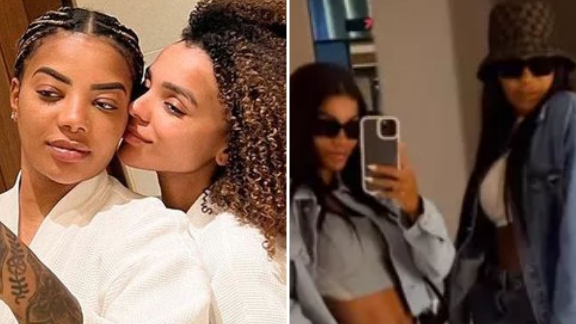 Ludmilla e Brunna Gonçalves exibem barrigas trincadas em look combinado: “Gêmeas”