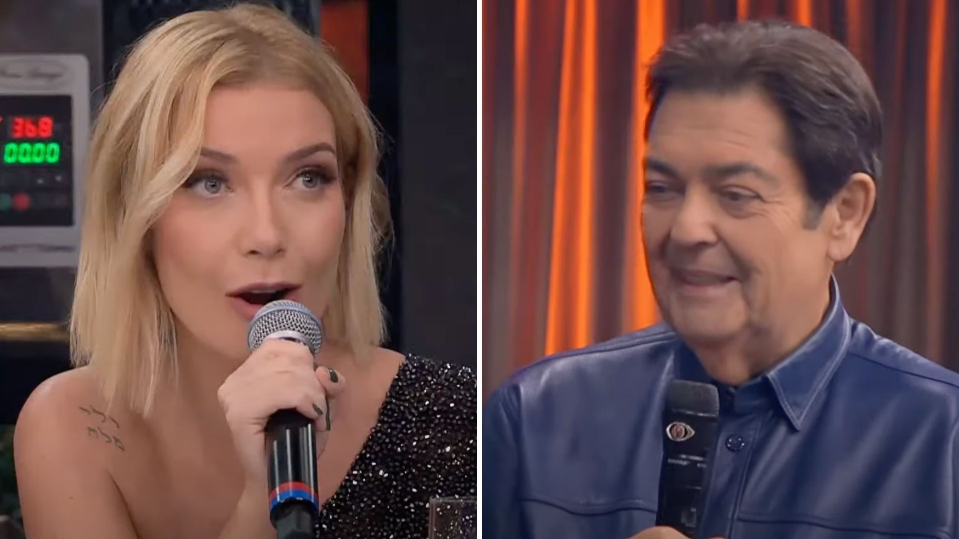 Luiza Possi emociona Faustão com declaração: “Graças a você tenho uma família”