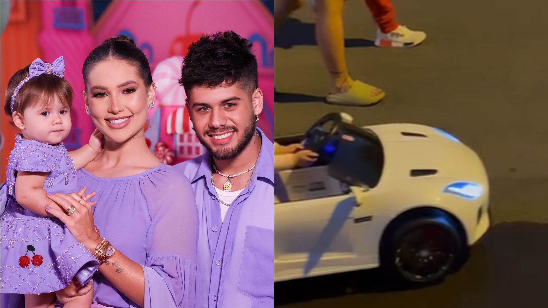 Virginia Fonseca mostra filha de um ano ‘dirigindo’ carro de luxo: “Abre alas”