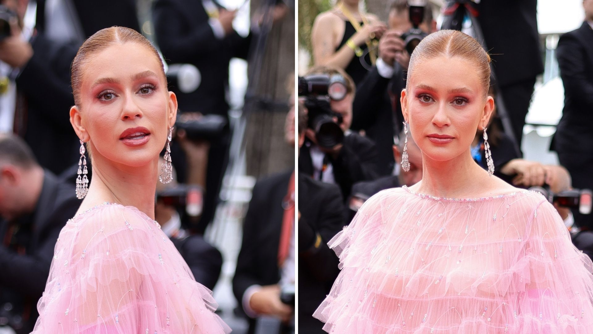 Marina Ruy Barbosa brilha em Cannes ao surgir coberta de joias com look espetacular