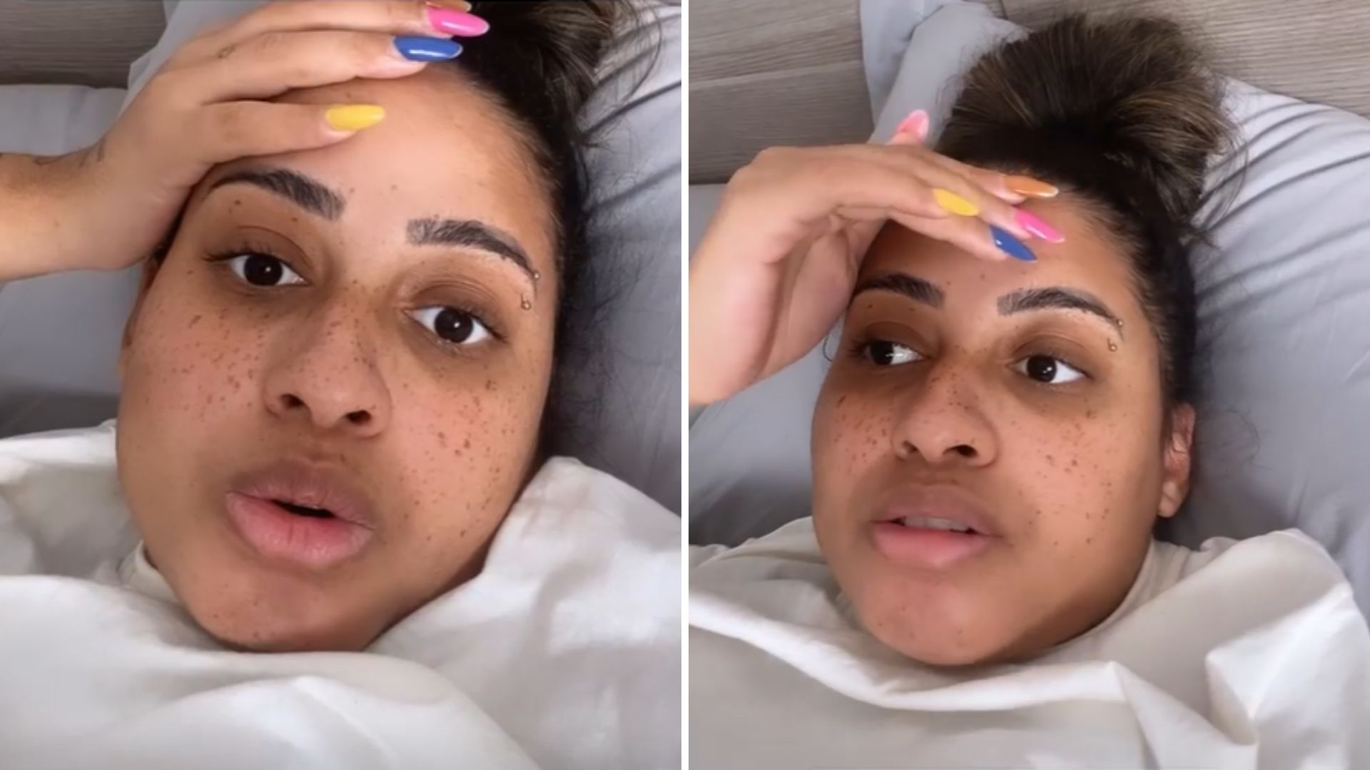 Grávida, MC Loma se estressa com pessoas pegando em sua barriga: “Eu até travo”