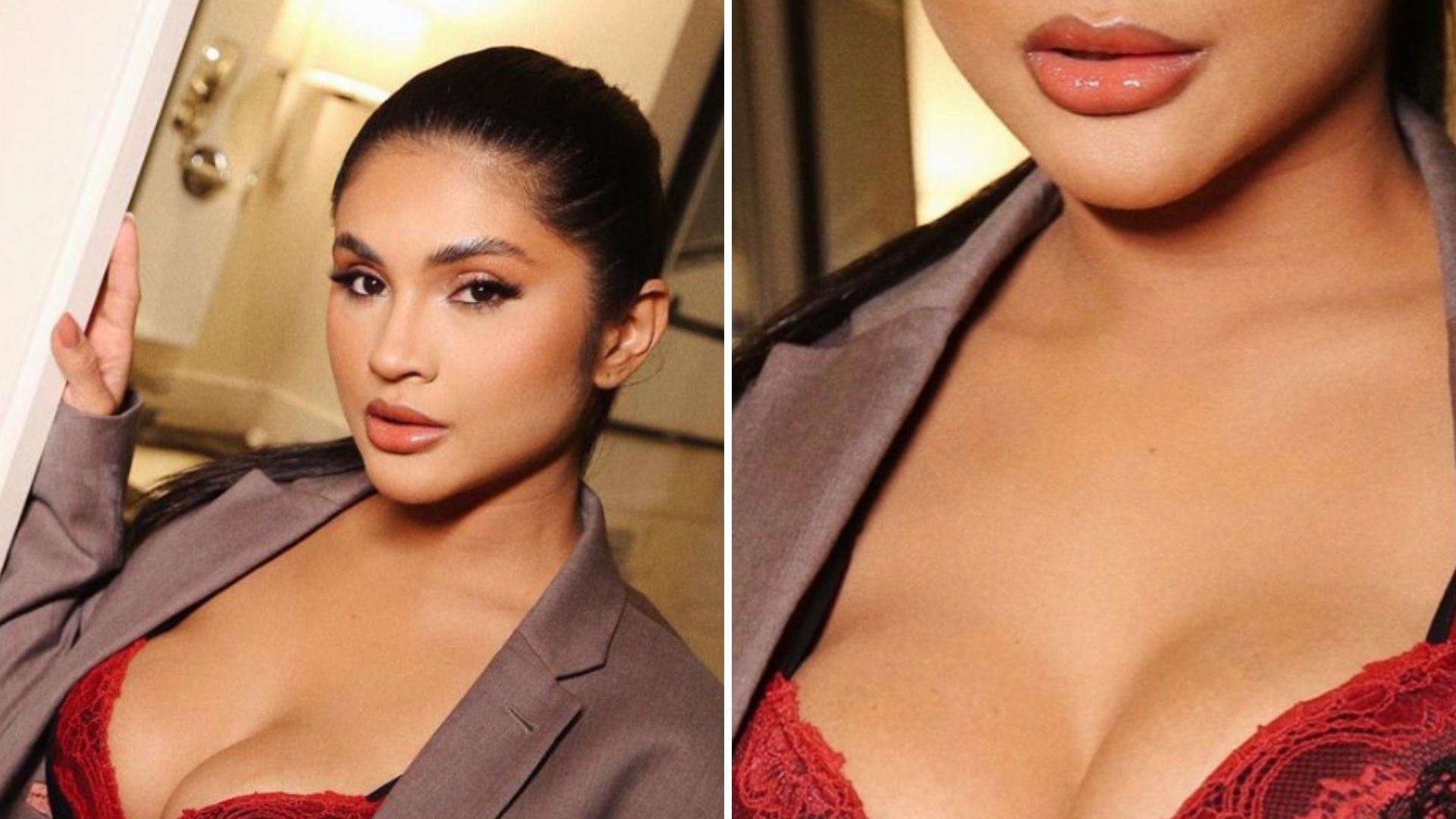 Mileide Mihaile posa de lingerie e dá close no busto exibindo seios fartos: “Musa”