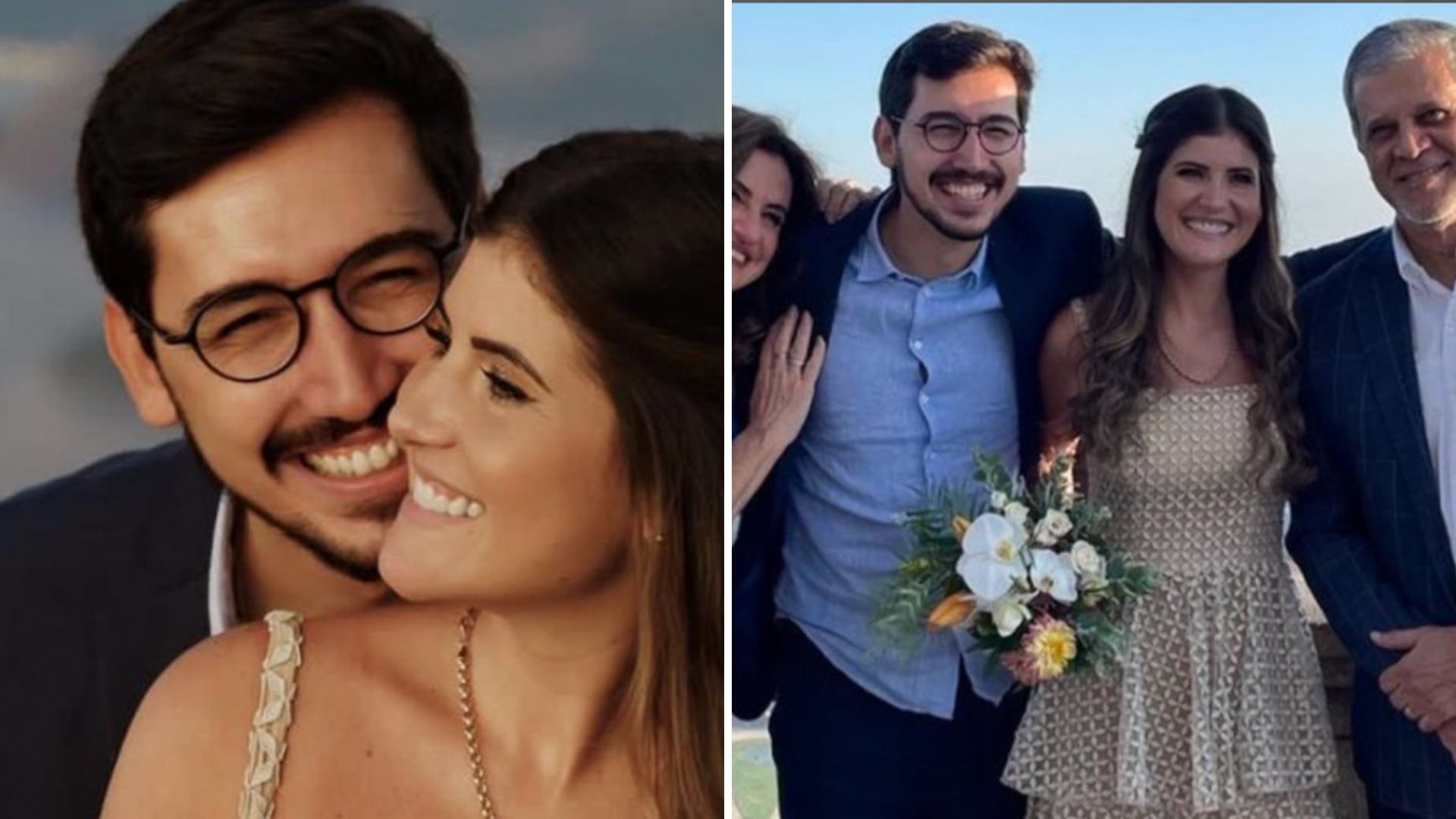 Nilson Klava se casa com filha de jornalista da Globo aos pés do Cristo Redentor