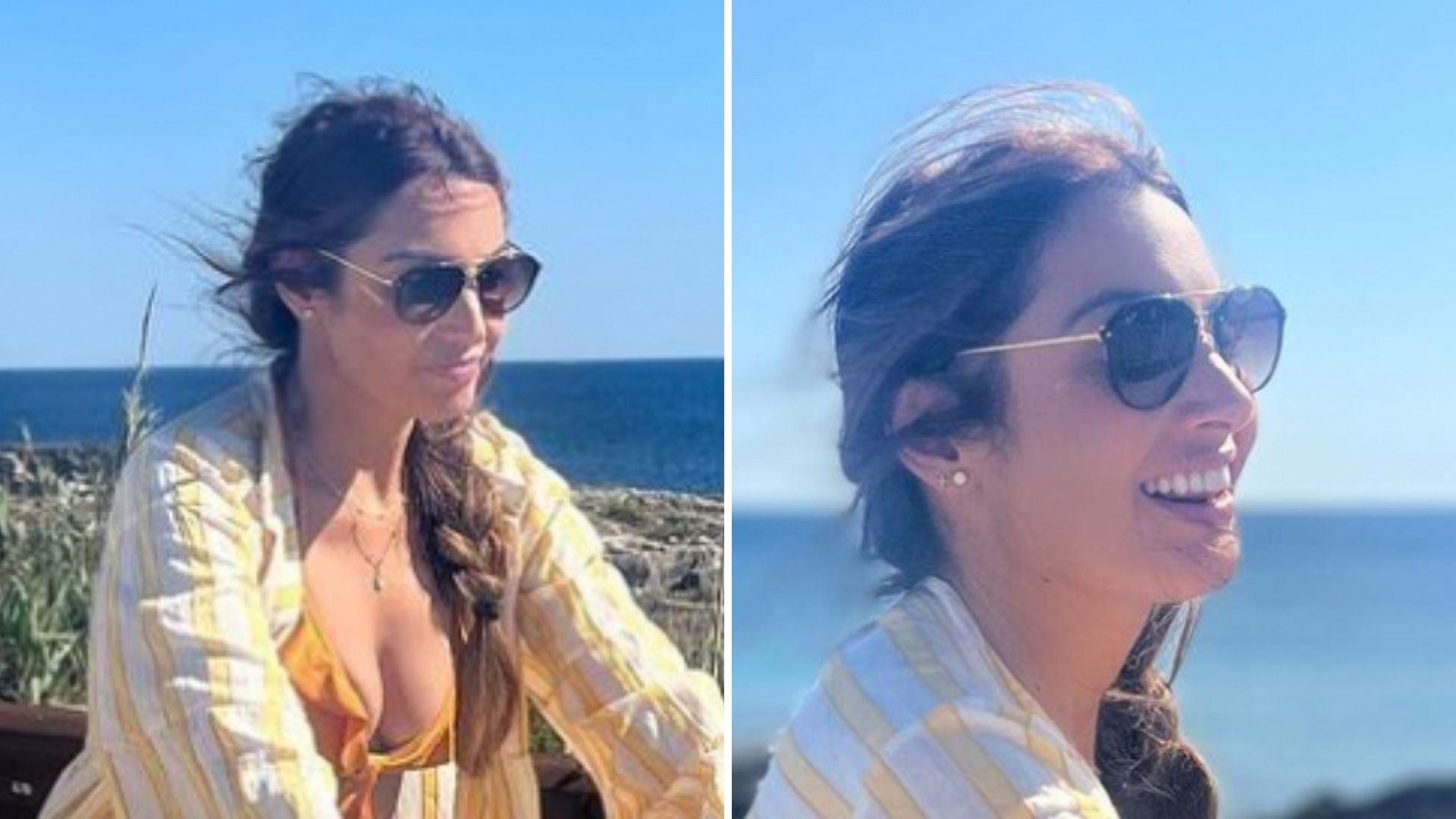 Aos 45 anos, Patrícia Poeta anda de bicicleta usando um maiô cavado: “Perfeita”