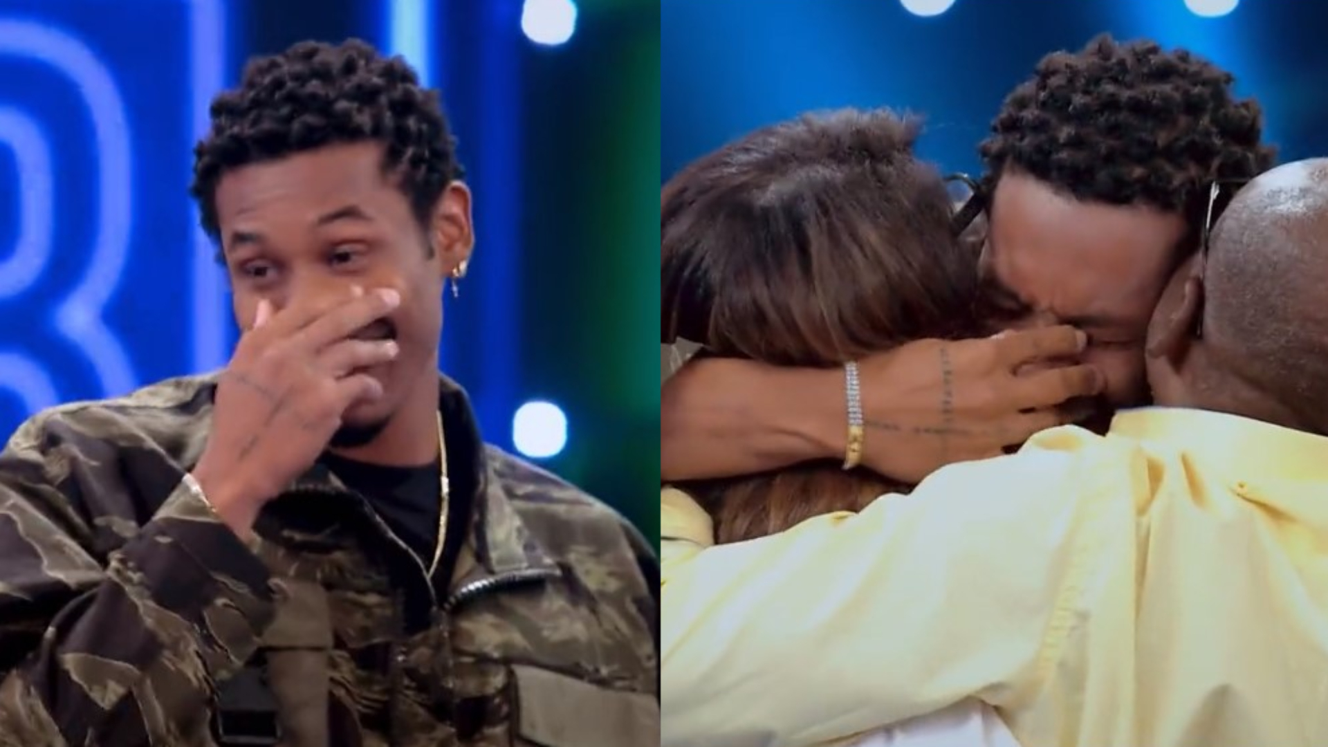 Ex-BBB Paulo André chora com surpresa dos pais no ‘Domingão’: “Parece um sonho”