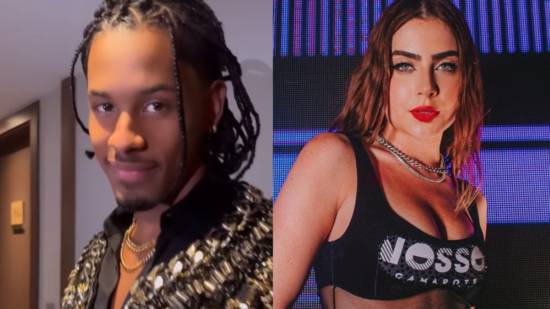 Jade Picon e Paulo André são flagrados aos beijos em camarote na Sapucaí
