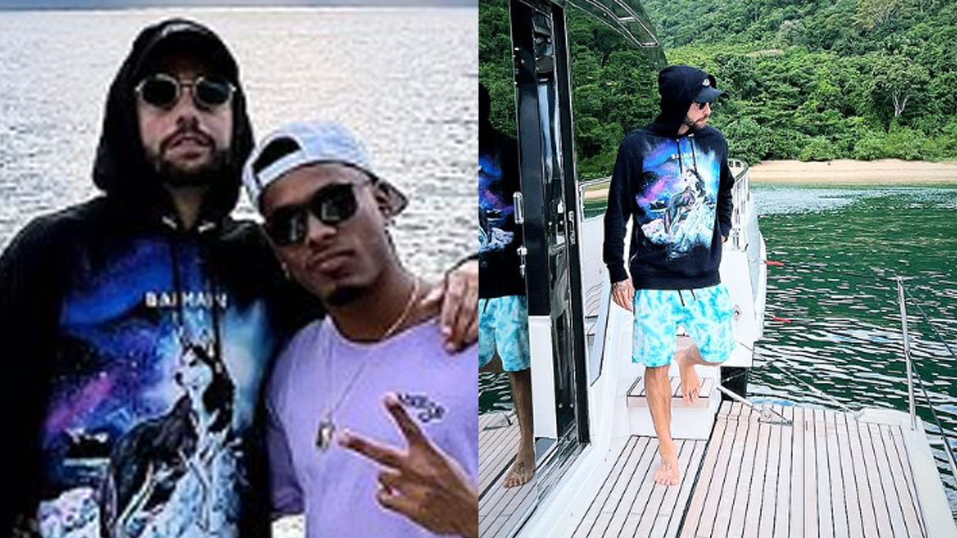 Pedro Scooby e Paulo André reforçam amizade e fazem viagem de barco: “Amo demais”