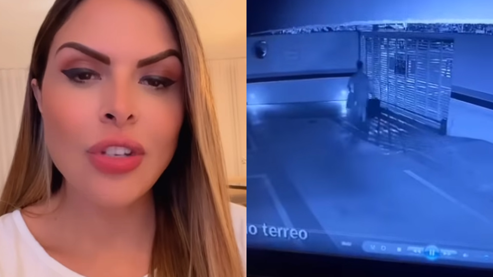 Silvye Alves mostra vídeo do suposto agressor pulando portão do prédio: “Covarde”