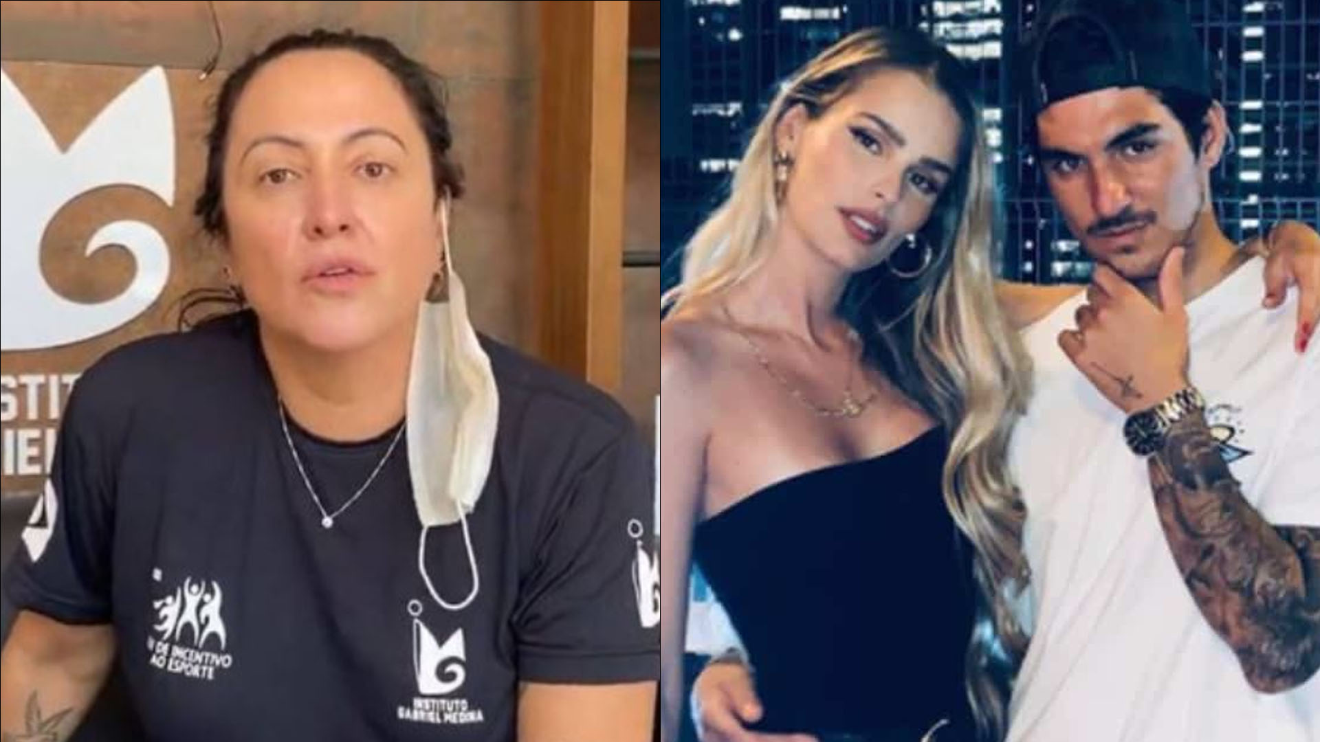 Mãe de Gabriel Medina detona romance do filho com Yasmin Brunet: “Não era amor”