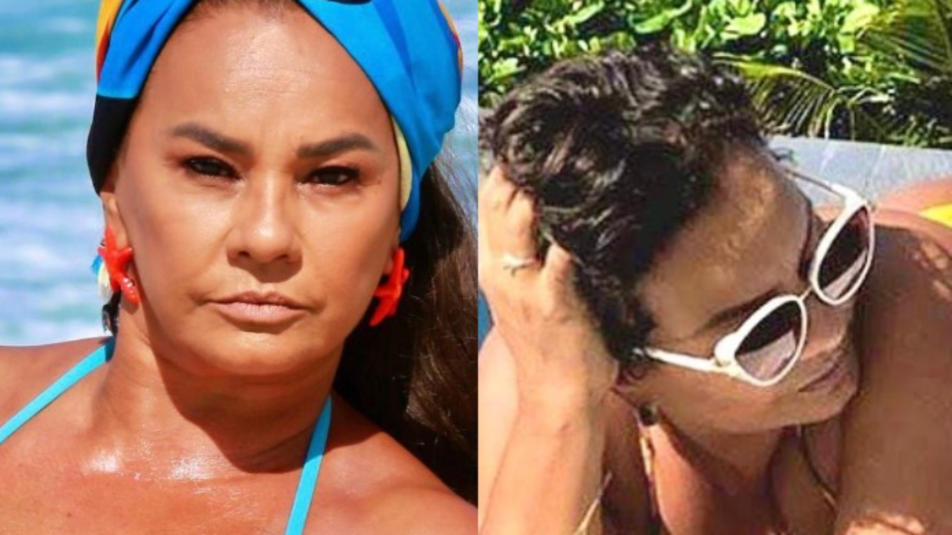 Solange Couto dá zoom no bumbum GG e faz biquíni fio-dental sumir: “Gostosa”