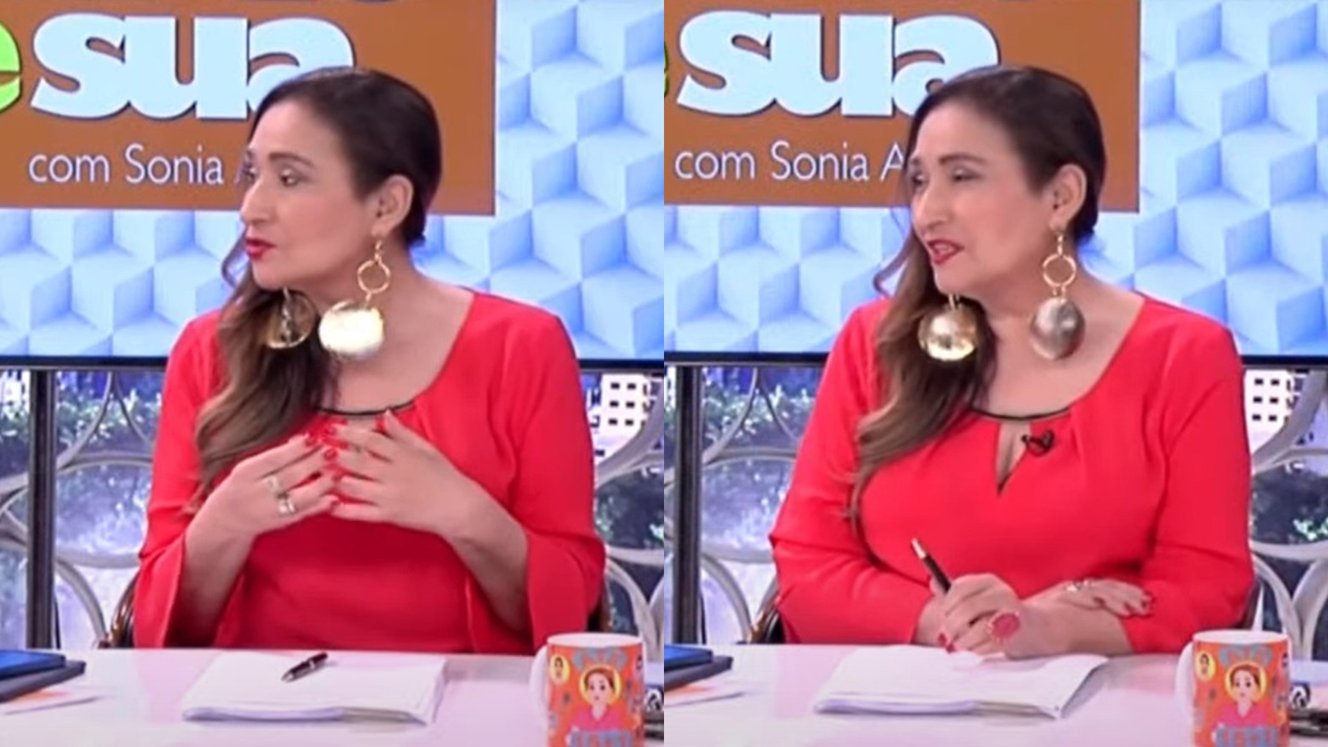 Sonia Abrão se irrita com colunista e dá patada ao vivo: “Só fala de cueca e sunga”