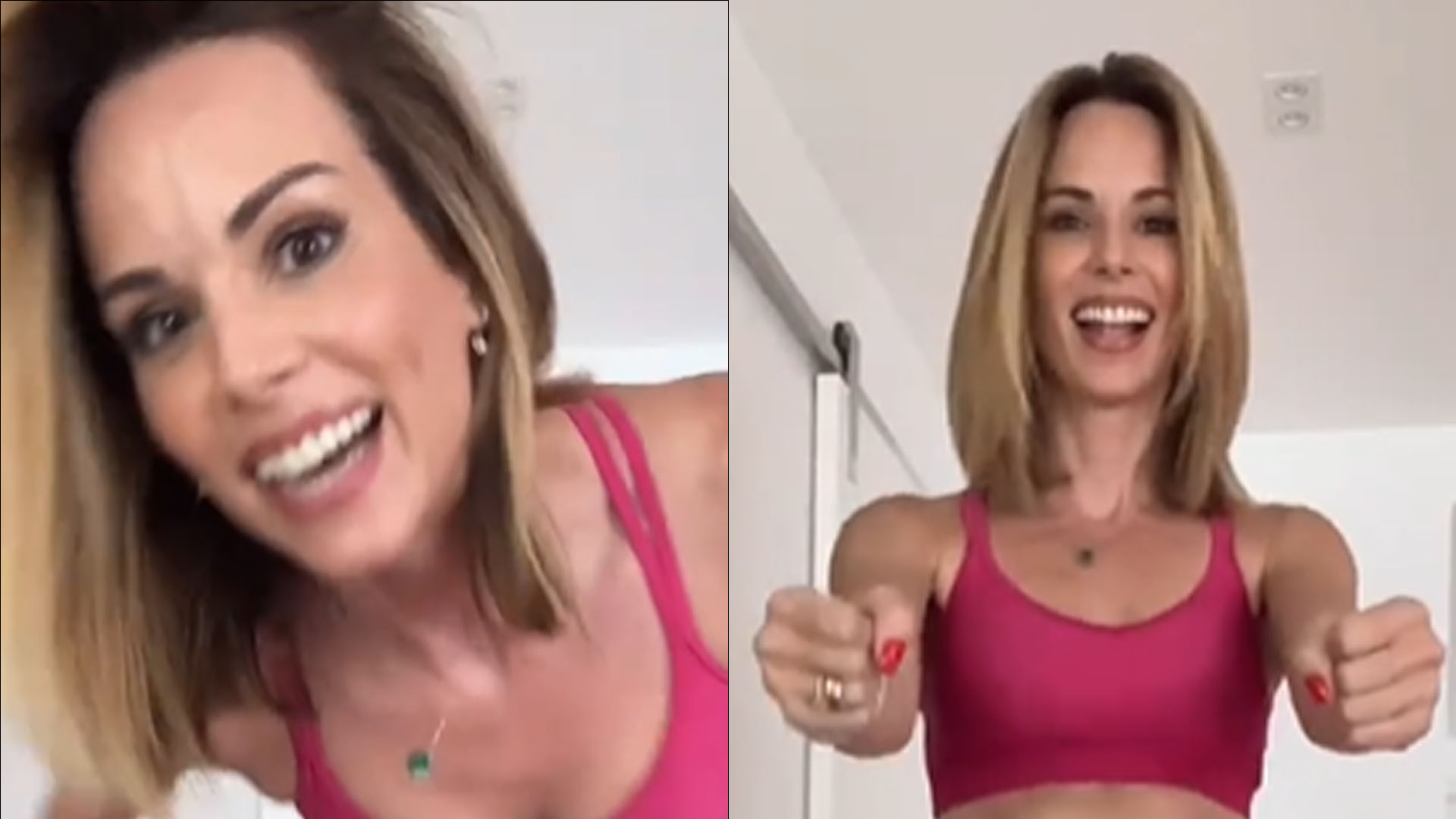 Só de top, Ana Furtado ostenta barriga trincadíssima e web pira: “Mulherão”