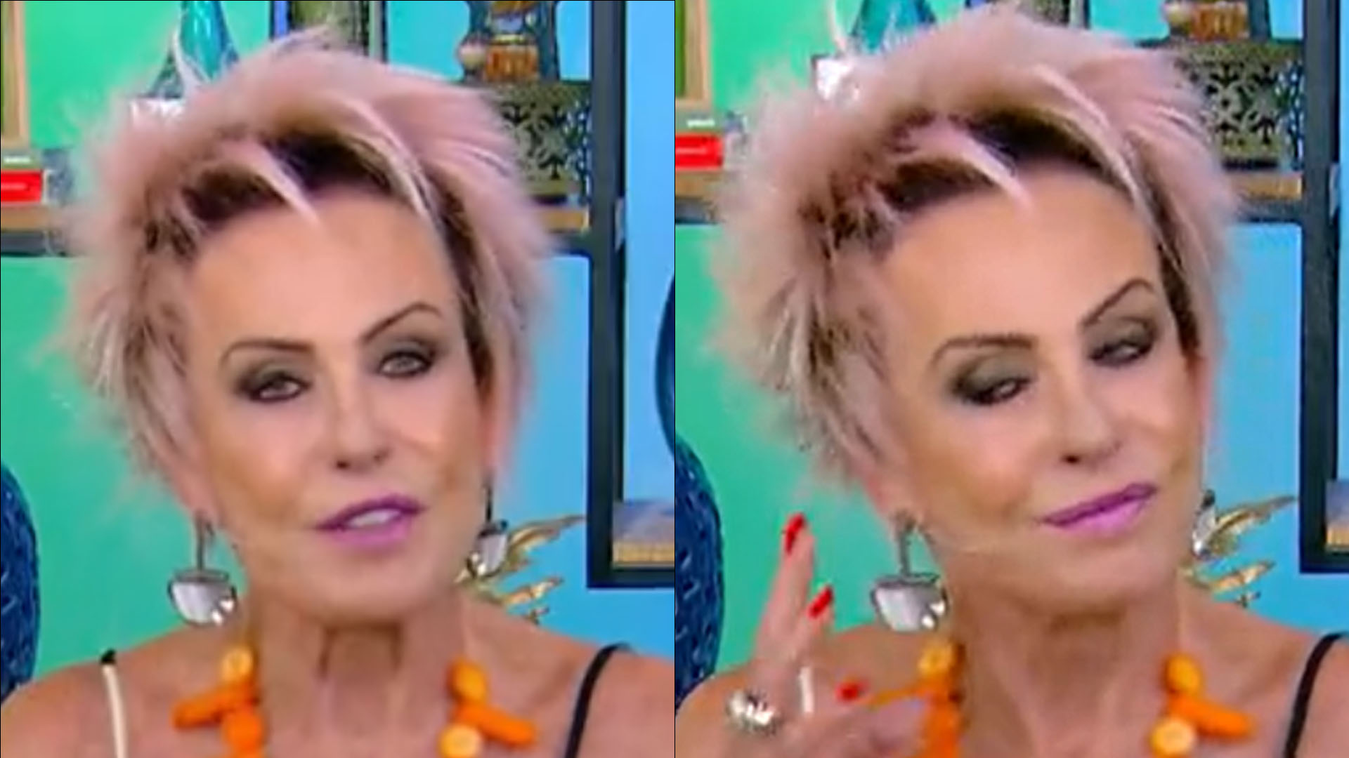 Ana Maria Braga usa colar de cenoura em protesto contra inflação: “Artigo de luxo”
