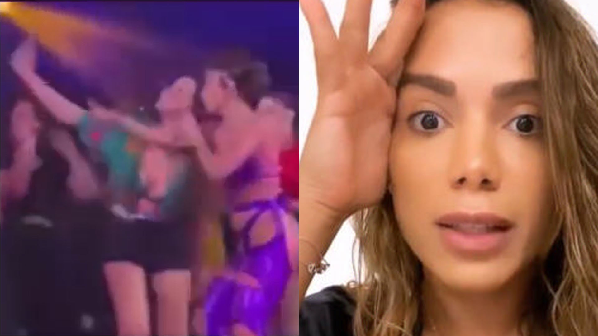 Anitta expulsa fã que invadiu o palco durante show em São Paulo