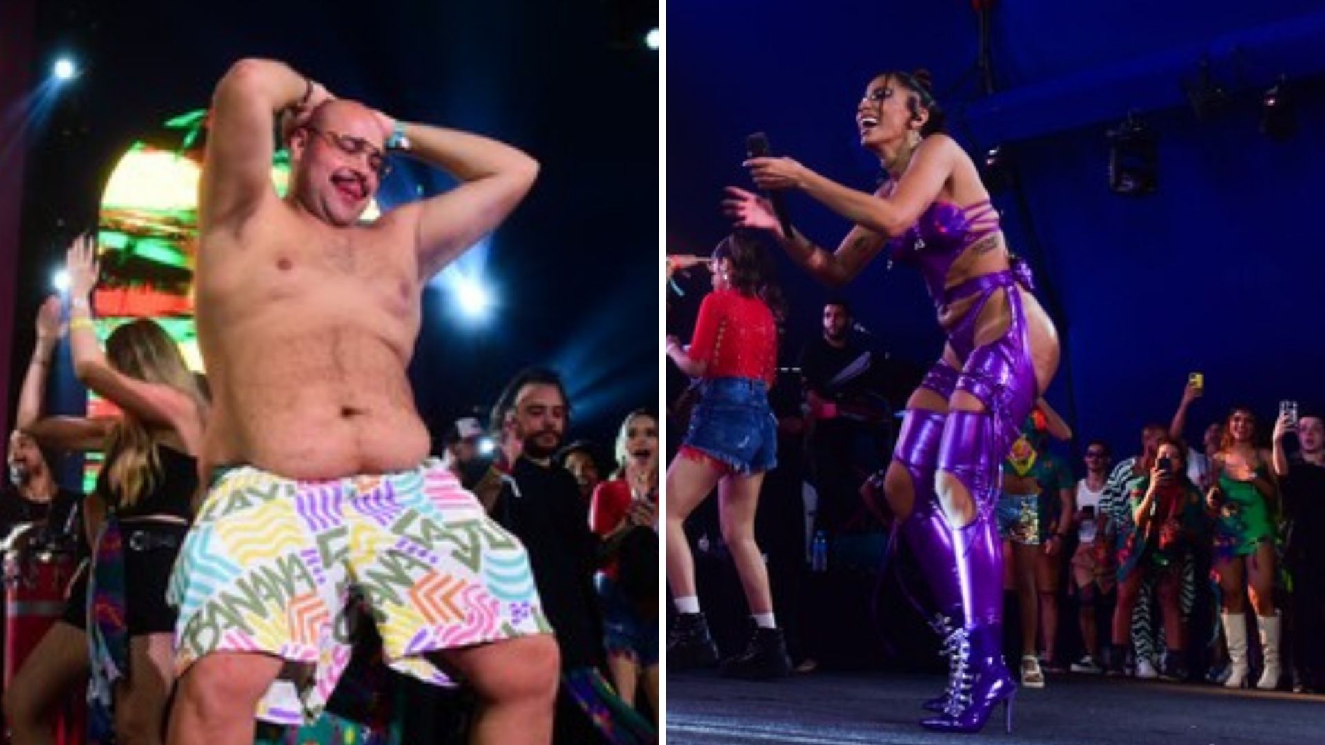 Tiago Abravanel tira a roupa e rebola com Anitta na primeira aparição após o ‘BBB22’