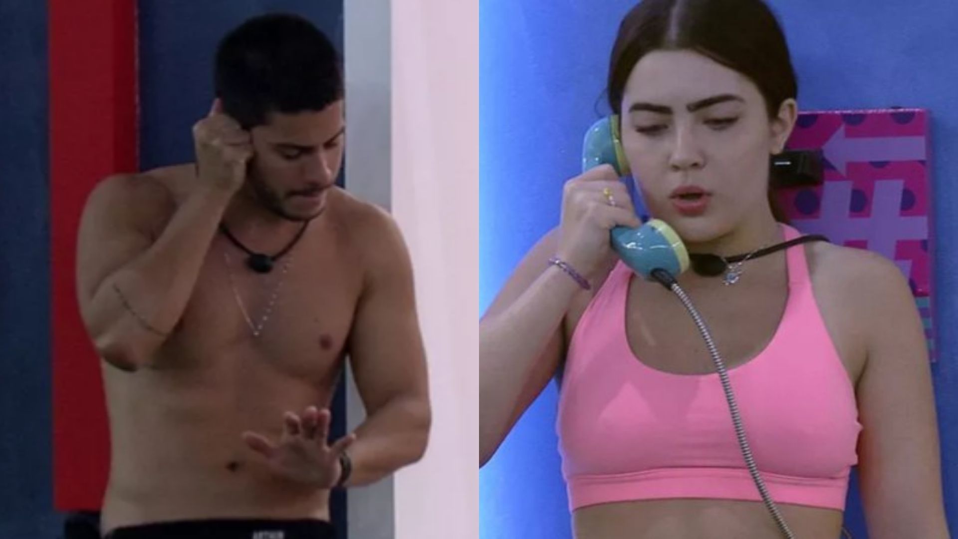 BBB22: Arthur Aguiar imita Jade Picon atendendo Big Fone e debocha: “Vamo paredão?”