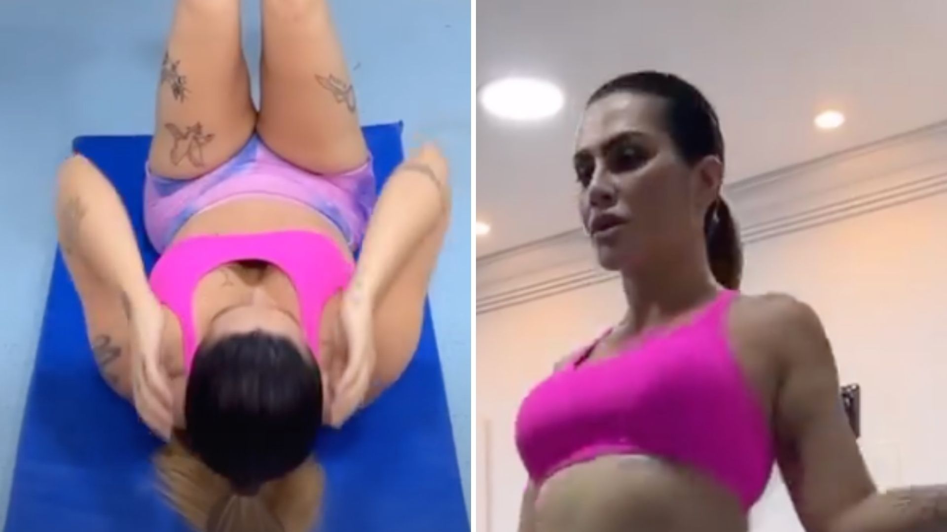 Ela secou! Cleo surge trincada ao malhar na academia de shortinho e top