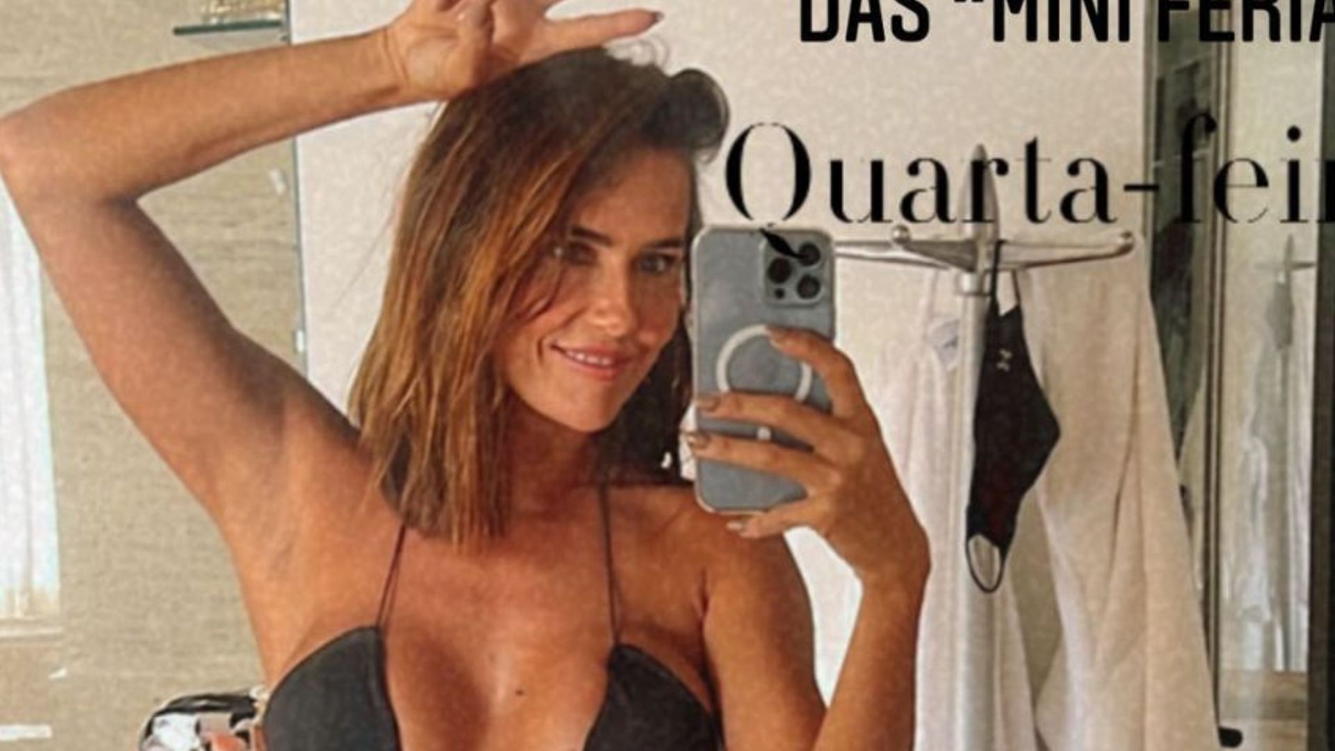 Aos 42 anos, Deborah Secco impressiona ao posar sem filtros usando biquíni PP