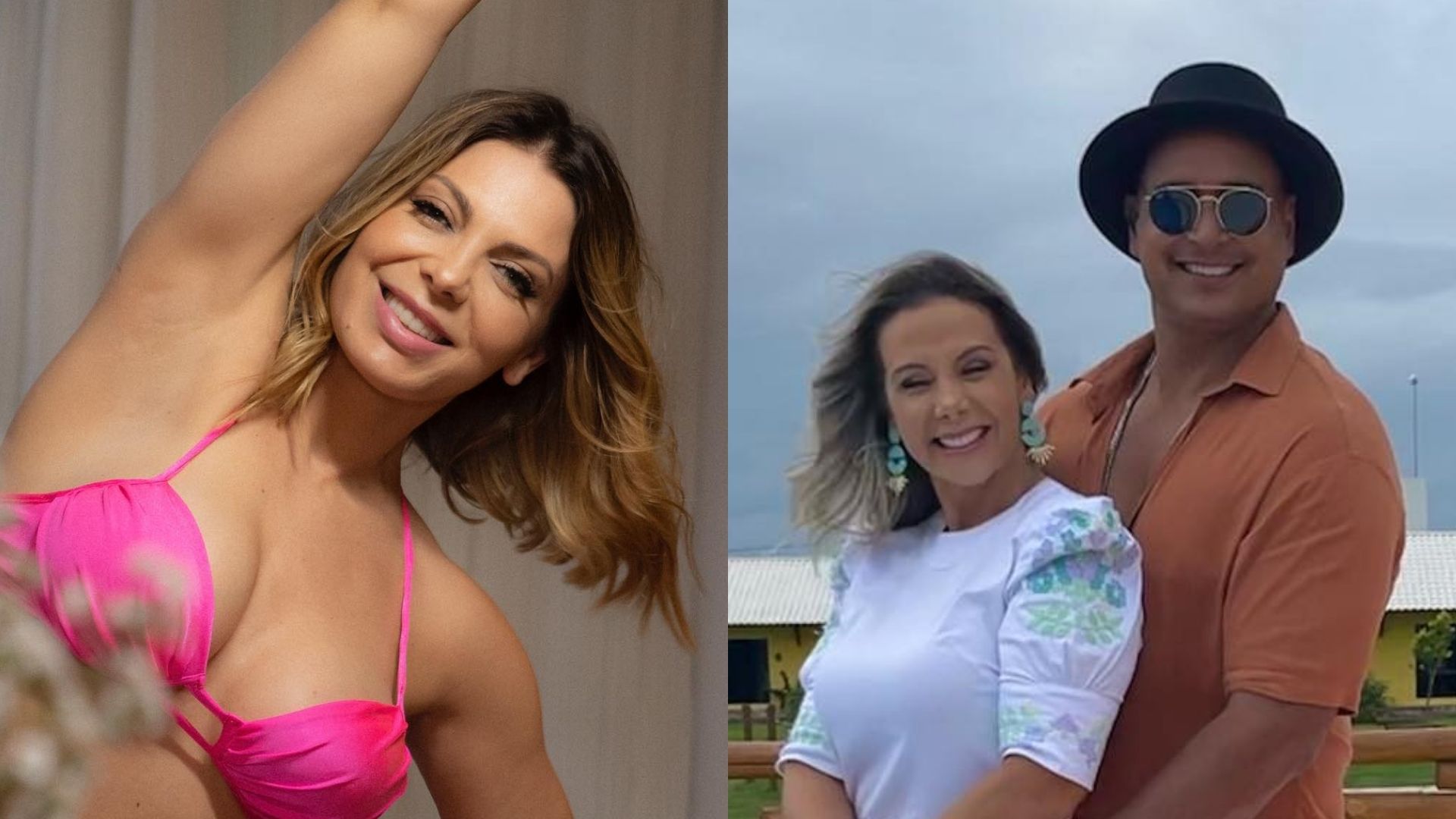 Fã confunde Sheila Mello com Carla Perez e faz pergunta descabida para Xanddy